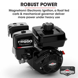 Baumr-AG Motorised Tracked Wheelbarrow Dumper | Briggs & Stratton CR950 Engine | 500kg Capacity