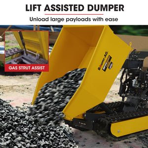 Baumr-AG Motorised Tracked Wheelbarrow Dumper | Briggs & Stratton CR950 Engine | 500kg Capacity