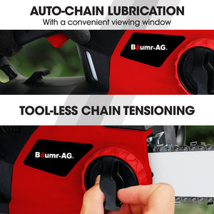 BAUMR-AG 2000W Electric Chainsaw | 16 Inch Oregon Bar & Chain