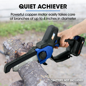 POWERBLADE SW6 | 20V Cordless Mini Chainsaw | Electric Battery Powered Tree Pruner | Skin Only