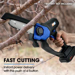 POWERBLADE SW6 | 20V Cordless Mini Chainsaw | Electric Battery Powered Tree Pruner | Skin Only