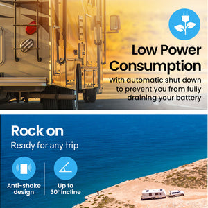 GECKO 139L Upright Portable Fridge/Freezer | 12V/24V/240V for Motorhome & Caravan | Silver