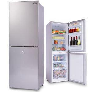 GECKO 160L Upright Portable Fridge/Freezer | 12V/24V/240V for Motorhome & Caravan | Silver