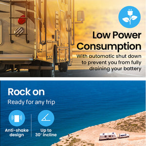 GECKO 160L Upright Portable Fridge/Freezer | 12V/24V/240V for Motorhome & Caravan | Silver