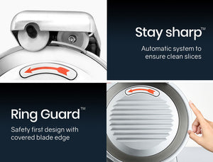 EUROCHEF Commercial Meat Slicer | 8" Blade | 280W | Electric Deli Cutter | 200mm