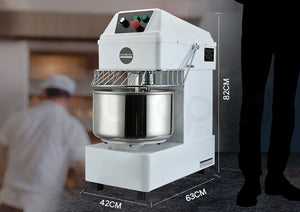 EUROCHEF Spiral Dough Mixer | 20L | Commercial Bakery Kneader