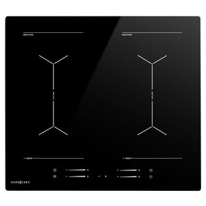 EUROCHEF Induction Cooktop | 60cm | 4 Zone | 7200W | Dual Link Bridged Zone | Touch Controls