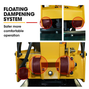 BAUMR-AG Vibratory Plate Compactor | 185kg | 9HP 270cc | 500x700mm | With Wheel Kit | For Sand Soil Gravel Asphalt