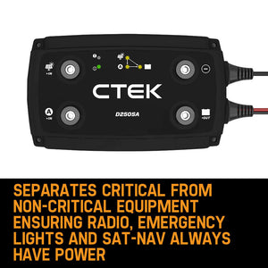 CTEK 20A OFF GRID Battery Charging System | w/ D250SA & Digital Display Monitor