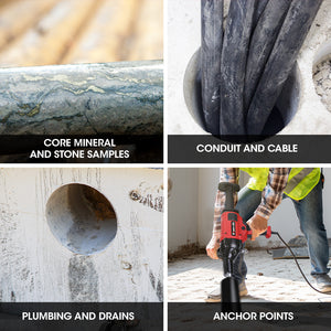 BAUMR-AG HC-120 | 1800W Handheld Concrete Core Drill | 120mm Coring Capacity