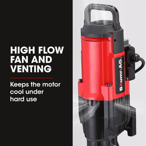 Baumr-AG | Concrete Core Drill | 3200W | 300mm Wet/Dry | Wheeled Stand Combo | Hole Drilling