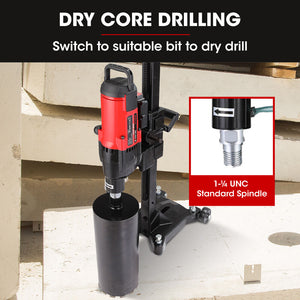 BAUMR-AG Core Drill Kit | 3200W | 280mm | Wet/Dry | With Wheeled Stand & 127mm Bit | Concrete Coring