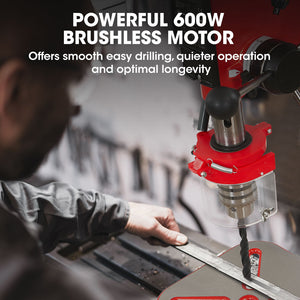 Baumr-AG | Floor Drill Press | 600W | 12” Pedestal | 16 Speeds | 16mm Chuck | DP19
