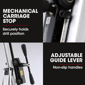 BAUMR-AG Adjustable Core Drill Stand | Wheeled Rig Base for Stability