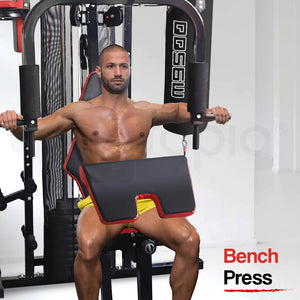 PROFLEX Home Gym Exercise Machine | Weight Bench Press Set | Fitness Equipment | 100lbs