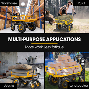 Baumr-AG | 40V Battery Powered Motorised Dumper Wheelbarrow | Electric | 300kg Capacity