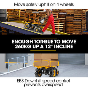 Baumr-AG | 40V Battery Powered Motorised Dumper Wheelbarrow | Electric | 300kg Capacity