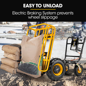 Baumr-AG | 40V Battery Powered Motorised Dumper Wheelbarrow | Electric | 300kg Capacity