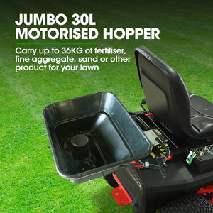 PLANTCRAFT Spreader | 12V | 36kg 30L | For ATV & Ride-On Mower | With Rain Cover