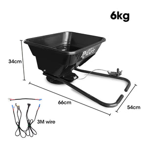 PLANTCRAFT Spreader | 12V | 36kg 30L | For ATV & Ride-On Mower | With Rain Cover