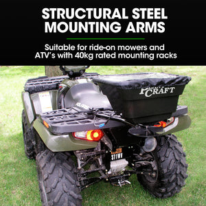 PLANTCRAFT Spreader | 12V | 36kg 30L | For ATV & Ride-On Mower | With Rain Cover