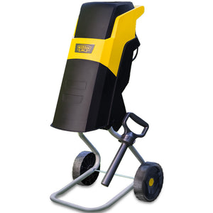 MICHIGAN 2400W Electric Garden Mulcher Shredder | Portable Wood Chipper | Push Stick | 40L Collection Bag