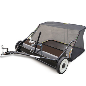 PlantCraft Lawn Sweeper | 38" Wide | Tow Behind | Universal Hitch | Grass & Leaf Collector