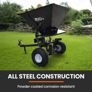 PlantCraft 160L Tow-Behind Broadcast Spreader | 158kg Load | Heavy-Duty Fertiliser & Seed Spreader
