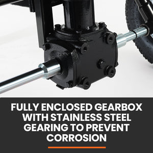 PlantCraft 160L Tow-Behind Broadcast Spreader | 158kg Load | Heavy-Duty Fertiliser & Seed Spreader