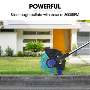 POWERBLADE 20V Leaf Blower & Line Trimmer Edger Combo | 4.0Ah Battery & Fast Charger