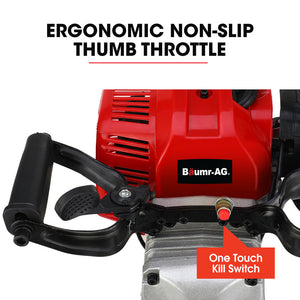 BAUMR-AG Petrol Jackhammer | 2-Stroke 52CC | Includes 2 Chisels & Carry Bag