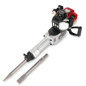 Baumr-AG Petrol Jackhammer | 4-Stroke Engine | Includes 2 Chisels & Carry Bag