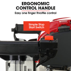Baumr-AG Petrol Jackhammer | 4-Stroke Engine | Includes 2 Chisels & Carry Bag