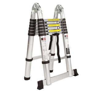 Bullet Multipurpose Ladder | 4.4M Aluminium Telescopic Folding | Alloy Extension Steps
