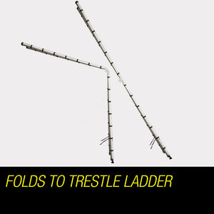 Bullet Multipurpose Ladder | 4.4M Aluminium Telescopic Folding | Alloy Extension Steps