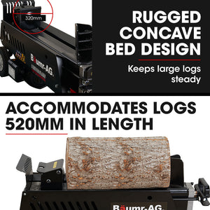 Baumr-AG Electric Hydraulic Wood Log Splitter | 10 Tonne | HPS3800E