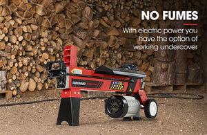 Baumr-AG Electric Log Splitter | 9 Ton | Hydraulic Firewood Cutter | Small Machine