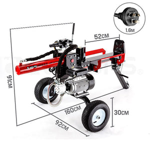 Baumr-AG 20 Ton Electric Log Splitter | Heavy-Duty Wood Cutter | Hydraulic Firewood Block Axe