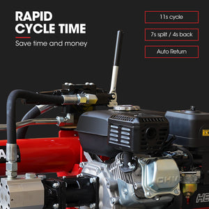 Baumr-AG Petrol Hydraulic Log Splitter | 20 Tonne | 8HP Firewood Cutter | HPS600