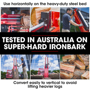 Baumr-AG Petrol Hydraulic Log Splitter | 40 Tonne | Horizontal & Vertical Towed | HPS700