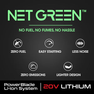 POWERBLADE LN4 20V Cordless Line Trimmer & Garden Edger Kit | Battery & Fast Charger Included