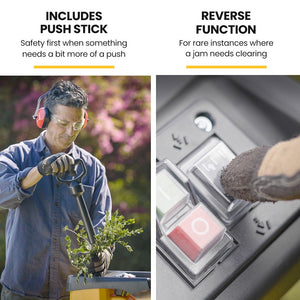 MICHIGAN 2400W Electric Mulcher | Crushing Garden Shredder Chipper