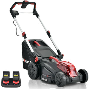 Baumr-AG 520CX 40V SYNC 17" Cordless Lawn Mower Kit | Fast Charger | 2 x 4Ah Batteries | 5 Cutting Heights | Adjustable Handle | Mulching Option