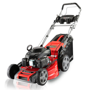 Baumr-AG | Self-Propelled Lawn Mower | 20” | 220cc | 4-in-1 Push Petrol Lawnmower | 4-Stroke