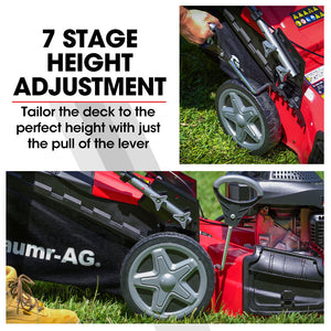 Baumr-AG | Self-Propelled Lawn Mower | 20” | 220cc | 4-in-1 Push Petrol Lawnmower | 4-Stroke