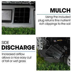 PowerBlade VS1000 22" Self-Propelled Lawn Mower | 224cc | Electric Start | 7-Stage Height | Steel Deck | OHV 4-Stroke Petrol