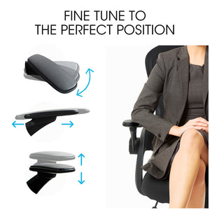 FORTIA Ergonomic Office Chair | Coolmesh Fabric | Adjustable Recline | Black Mesh/Black Frame