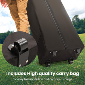 RED TRACK | 6x3m Gazebo Accessory Pack | Includes Walls | Wheeled Carry Bag | Rechargeable USB Lamp | Navy Blue