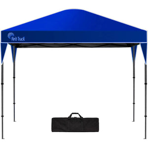 RED TRACK | 3.6x2.2m Ultra Compact Folding Gazebo | Carry Bag | Portable Outdoor Popup Marquee | Camping & Beach | Navy Blue
