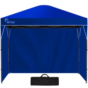 RED TRACK | 3.6x2.2m Ultra Compact Folding Gazebo | Walls & Carry Bag | Portable Outdoor Popup Marquee | Camping & Beach | Navy Blue
